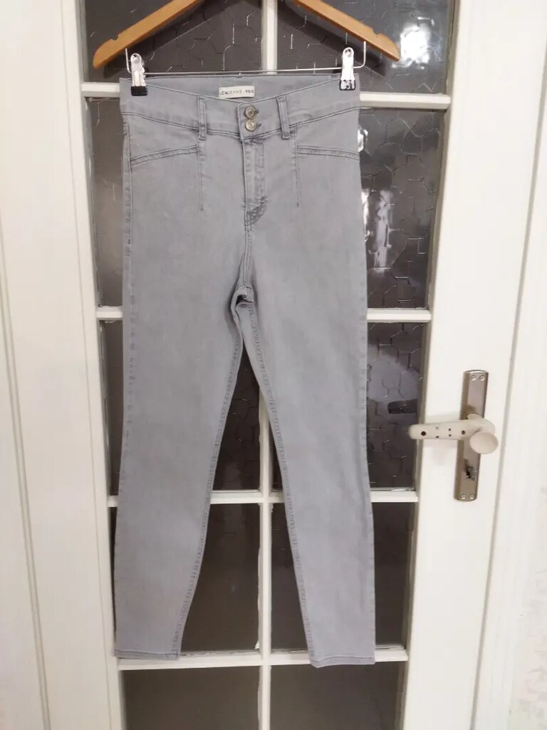 Bayan likralı kot pantolon
