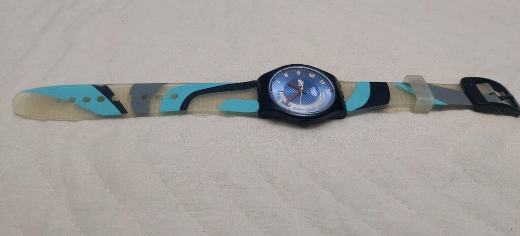 RETRO SWATCH 2005'lerden. KUVARS GÜN-DATE SAAT. - 4