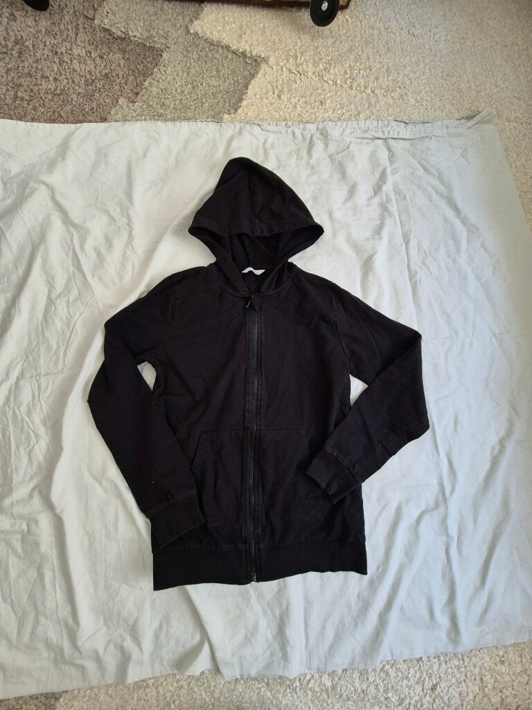Penti Kapüşonlu, fermuarlı siyah Sweatshirt