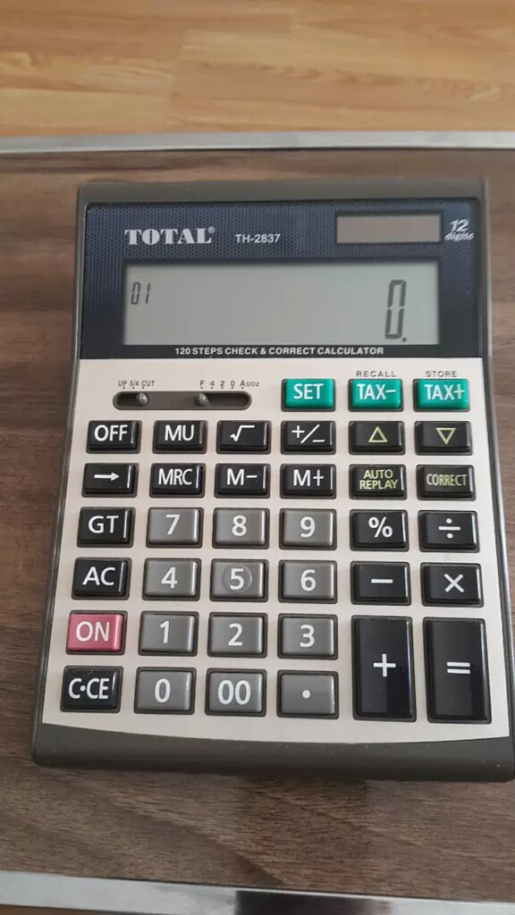 Hesap makinesi Total th2837 - 2