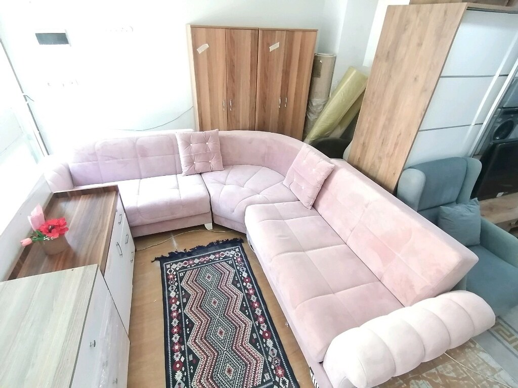 köşe dönerli l koltuk her iki tarafı da eşit ölçülerde - 8