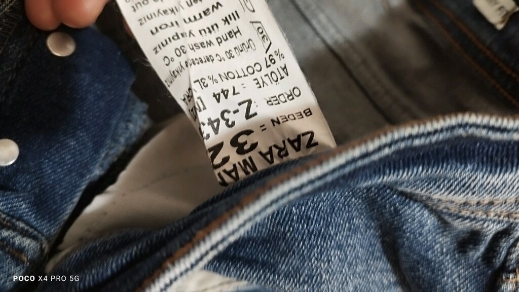 #Zara Jeans pantolon..Siyahı da var..Eni çekilince 43 Boy 91 ??? - 6