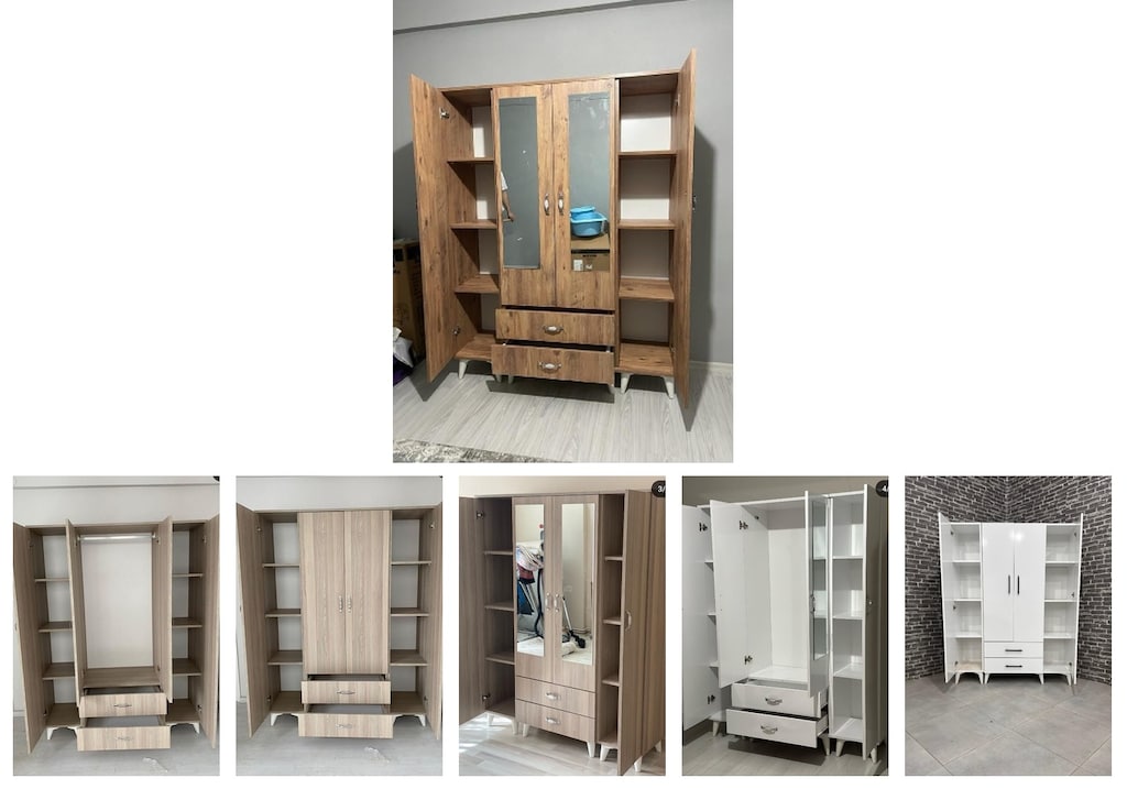 4 kapaklı elbise dolabı upvdvclepm - 6