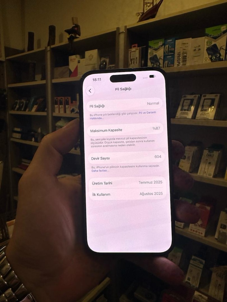 Apple 15 128 Gb hatasız tr 13 ay garantili pil 88 orjnl cihaz - 4