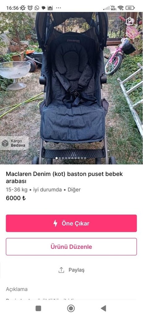 maçlaren Boston bebek arabası