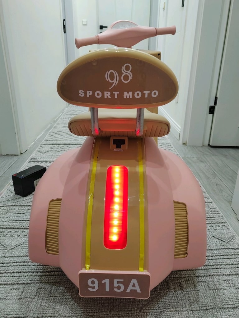(YEDEK AKÜLÜ) VESPA 12V AKÜLÜ PEMBE MOTOR - 6