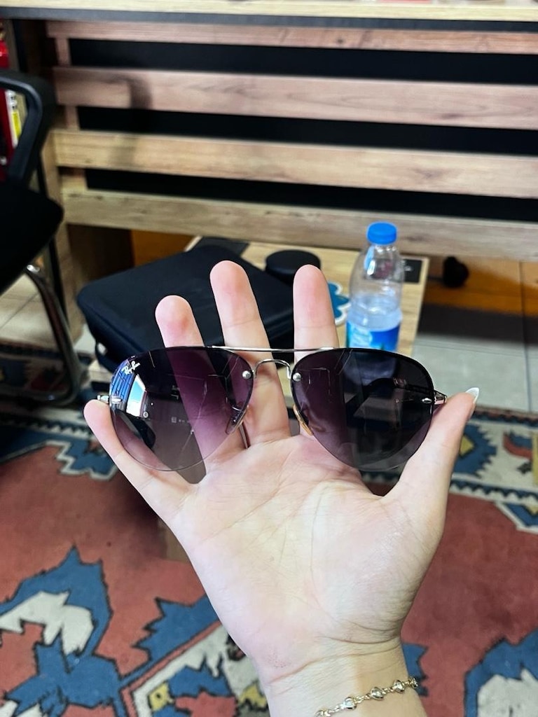 Orijinal Ray-Ban RB3449 003/8G 59 Üniseks Güneş Gözlüğü - 4