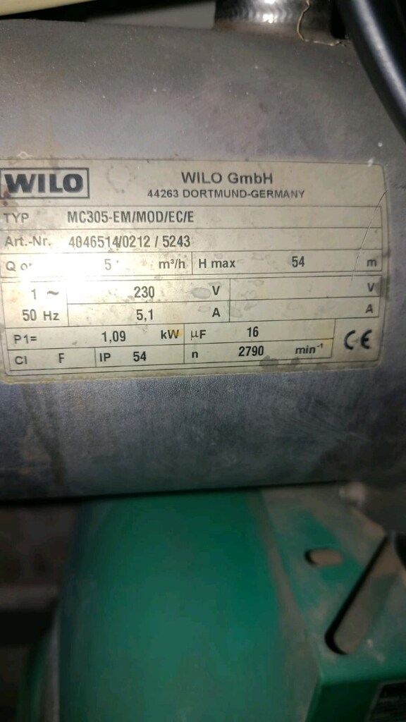 Hidrofor Wilo HMC 305 Hidrofor – 50 Litre Tanklı – 230V - 3