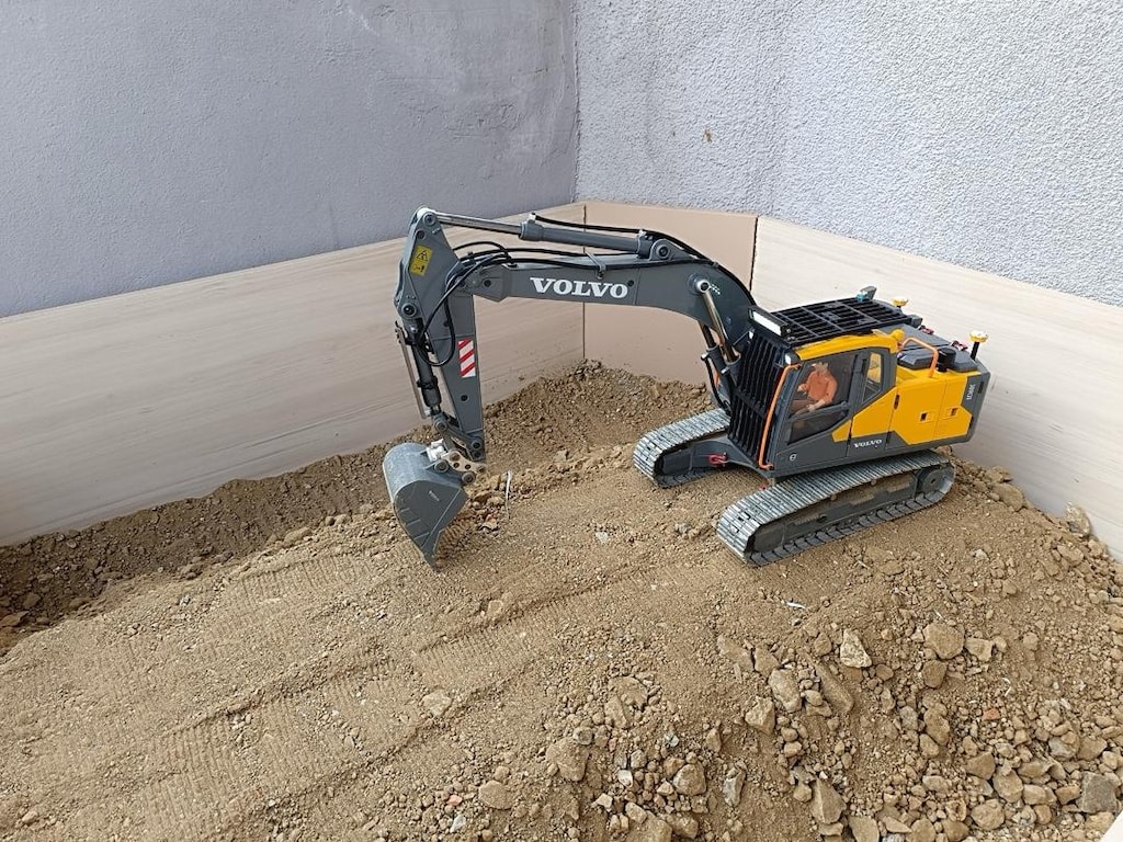 Rc Ekskavatör 1/14 Double e hoby Volvo 160e Extralı - 5