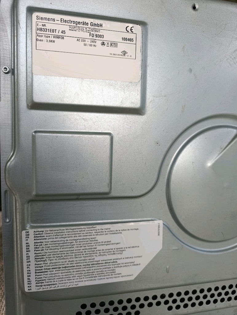 Siemens ankastre fırın 2. el - 9