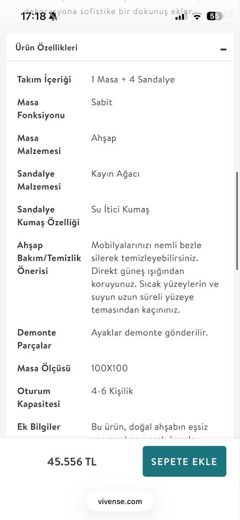 SIFIR GİBİ AHŞAP YEMEK MASASI SANDALYE TAKIMI - 10
