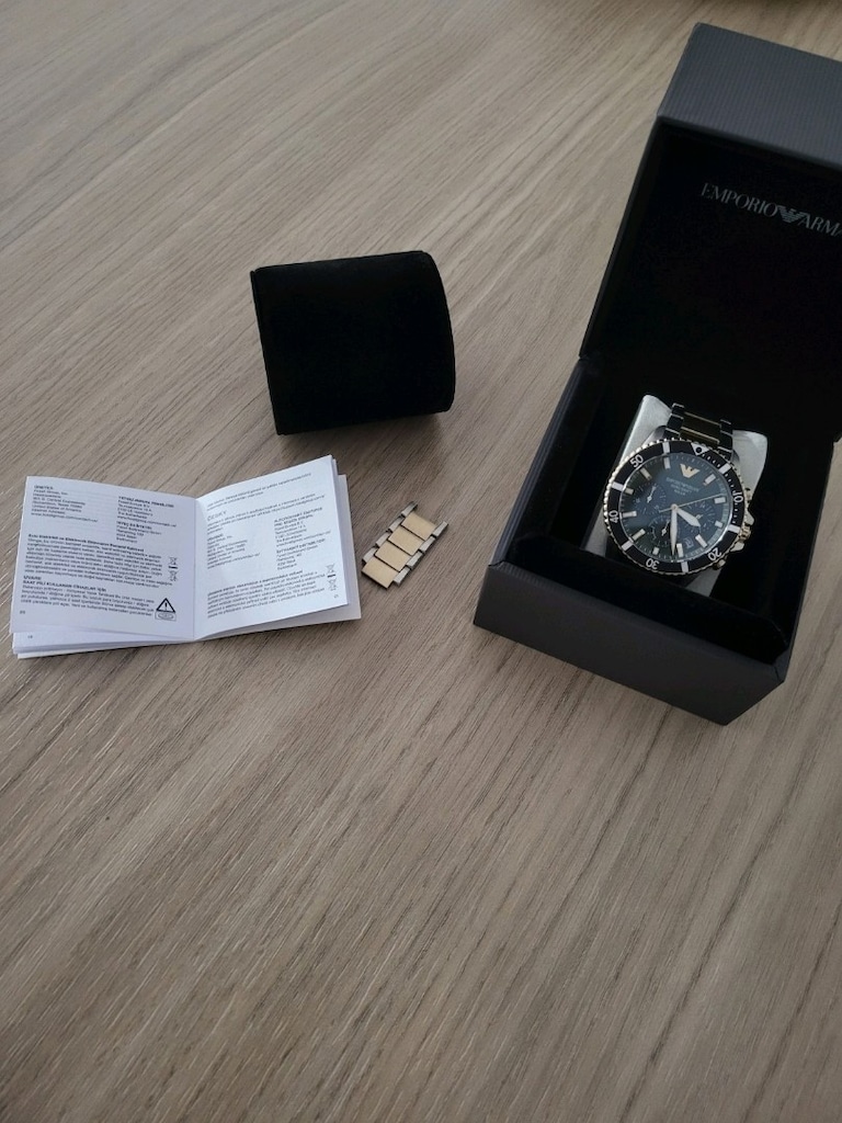 Emporio Armani AR11695 Solar Erkek Saat – Full Set – Çok Temiz — görsel 2/7