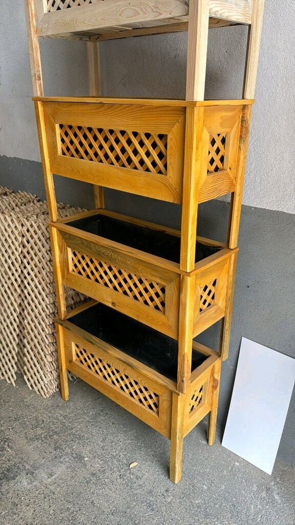 Ahşap çiçeklik - 4