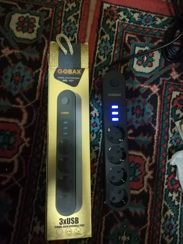 4 lü akım korumalı 3 usb li piriz - 3
