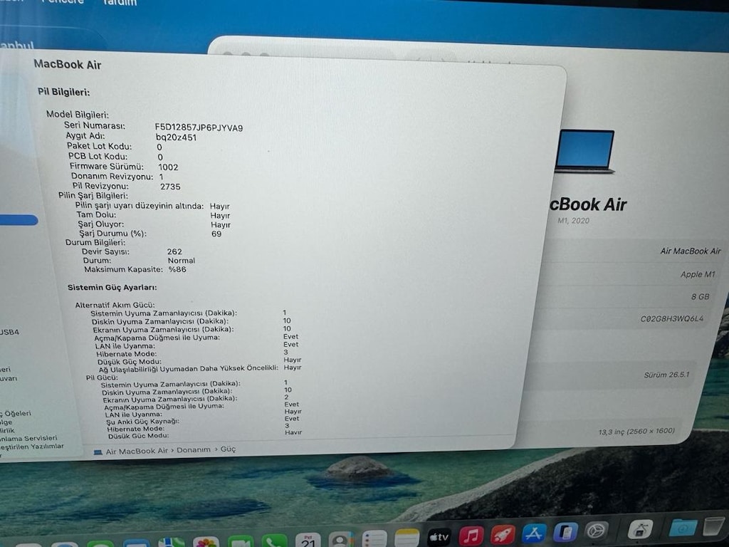 Macbook air m1 A2337 çok temiz Sorunsuz - 5