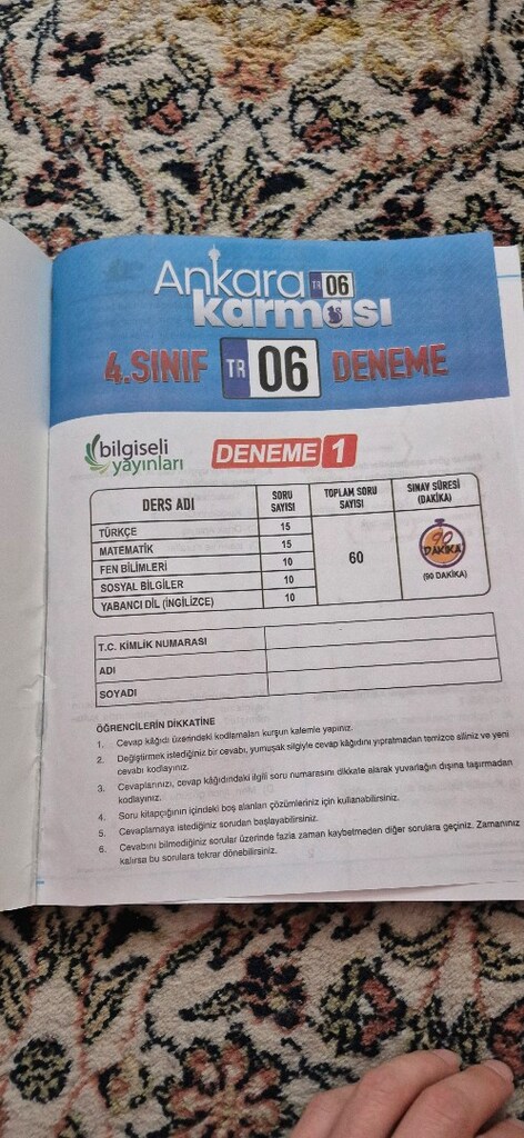4. sınıf deneme seti - 2