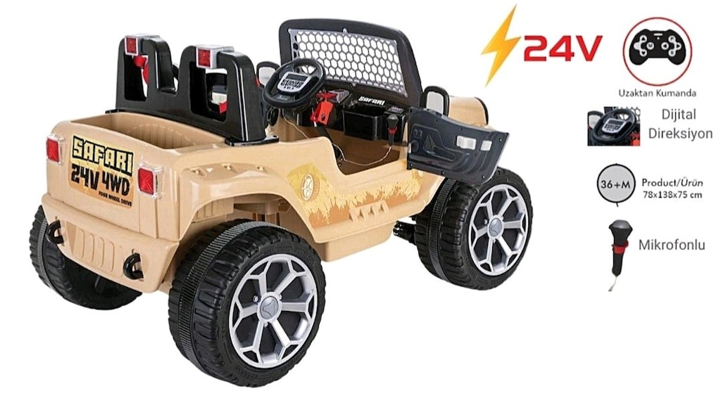 (AnkaCar çocuk oto galeri)2026 4x4 24 VOLT KUMANDALI AKÜLÜ ARABA - 4