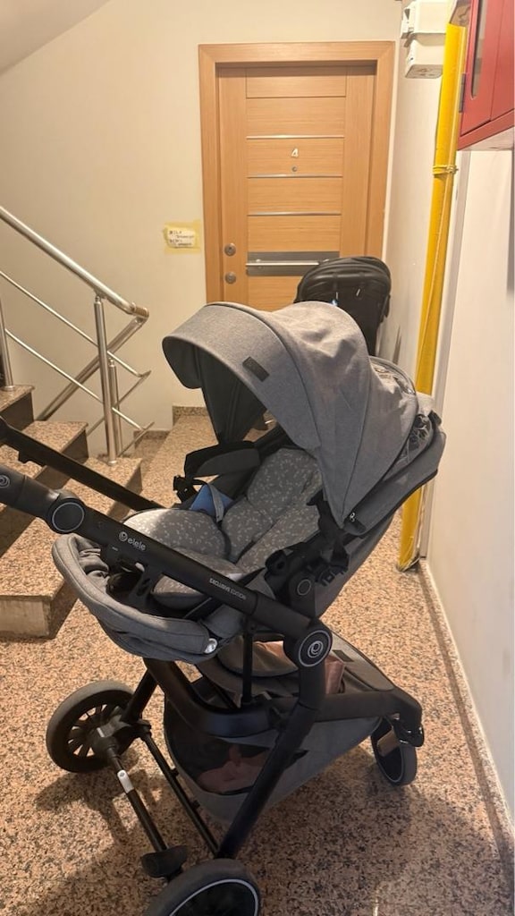 El Ele Alroad 3 Travel Sistemli Bebek Arabası – Silver Gri - 7