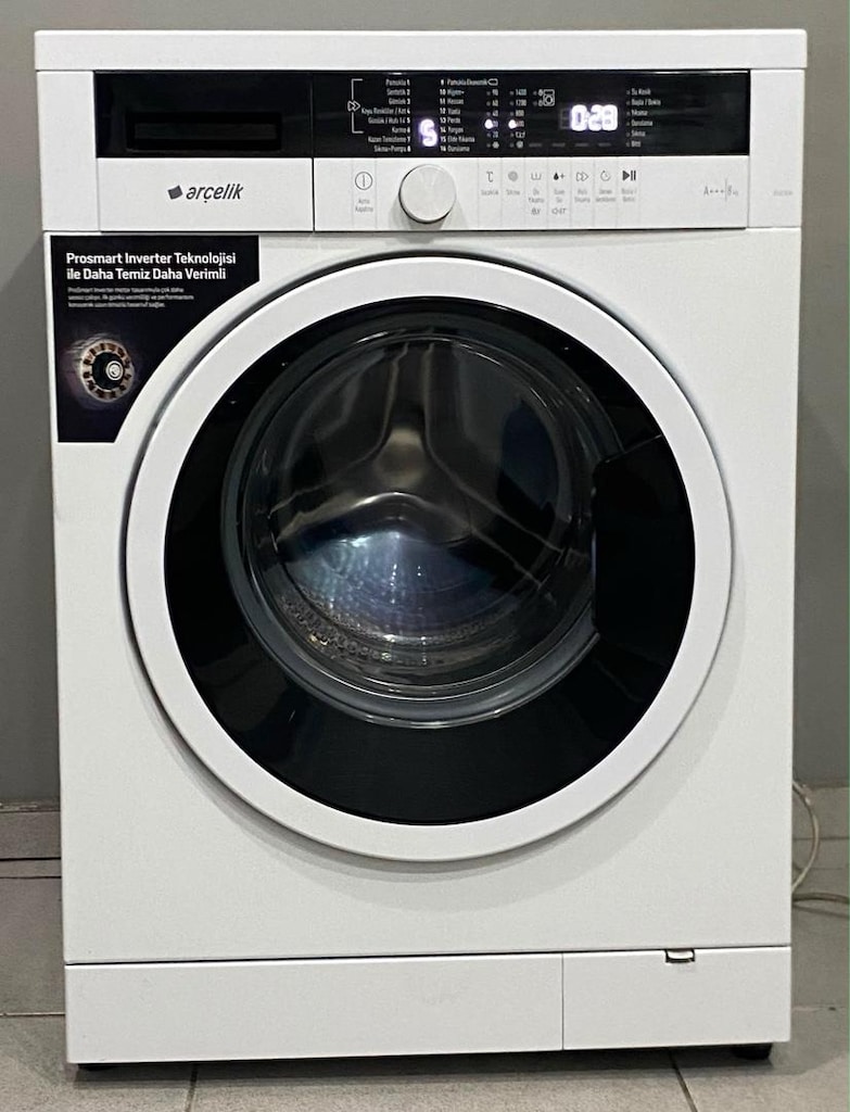 ARÇELİK 8 KG A+++ ÇAMAŞIR MAKİNESİ PİANO MODEL HEMEN TESLİM - 3