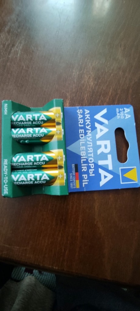 varta şarz edilebilir 4 adet pil 2100 mh 550 TL son fiyat - 2