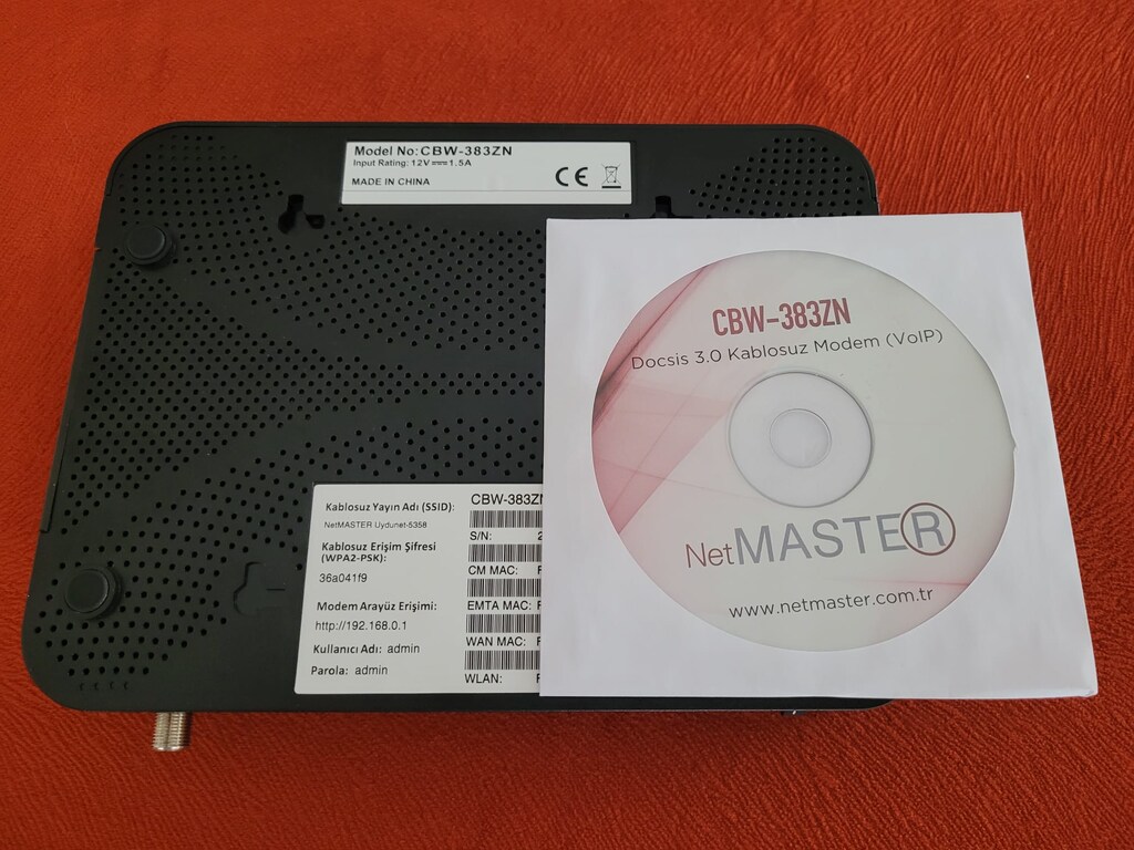 NetMaster KabloNET CBW-383ZN modem - 6