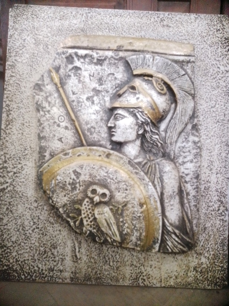 Antik Yunan Athena ve Spartalı Rölyef - 3'lü Set - 5