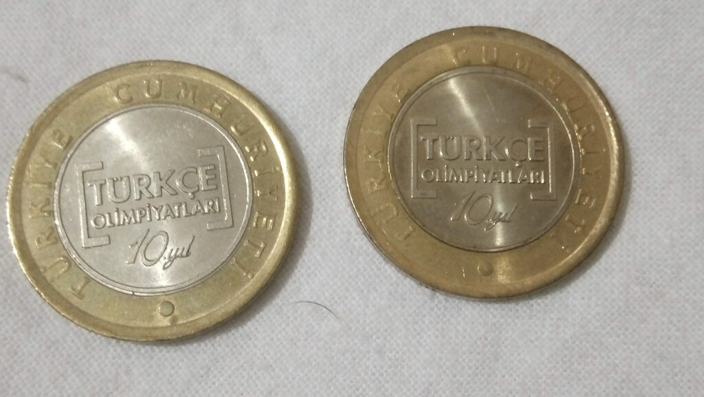 TESLİM YERİ: AKÇAY 2 ADET TÜRKÇE OLİMPİYATLARI ÖZEL GÜN PARASI - 2