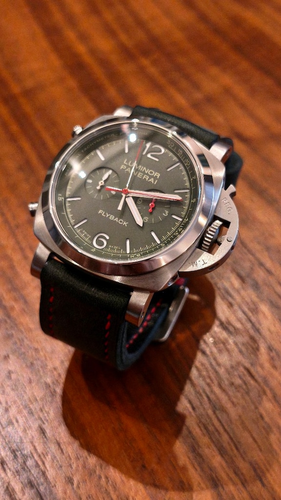 Panerai Luminor Chrono Flyback Verde Militare PAM01296 - 3