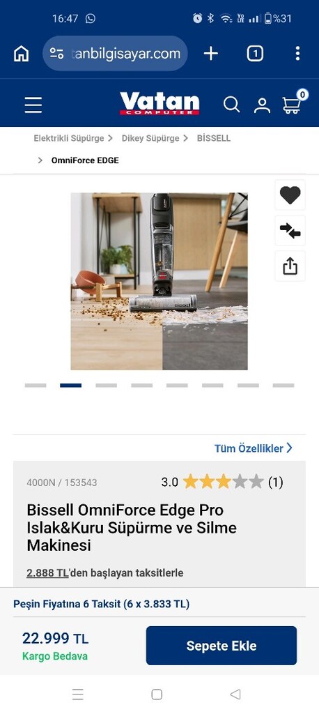 Bissel crosswave omniforce edge pro - 4