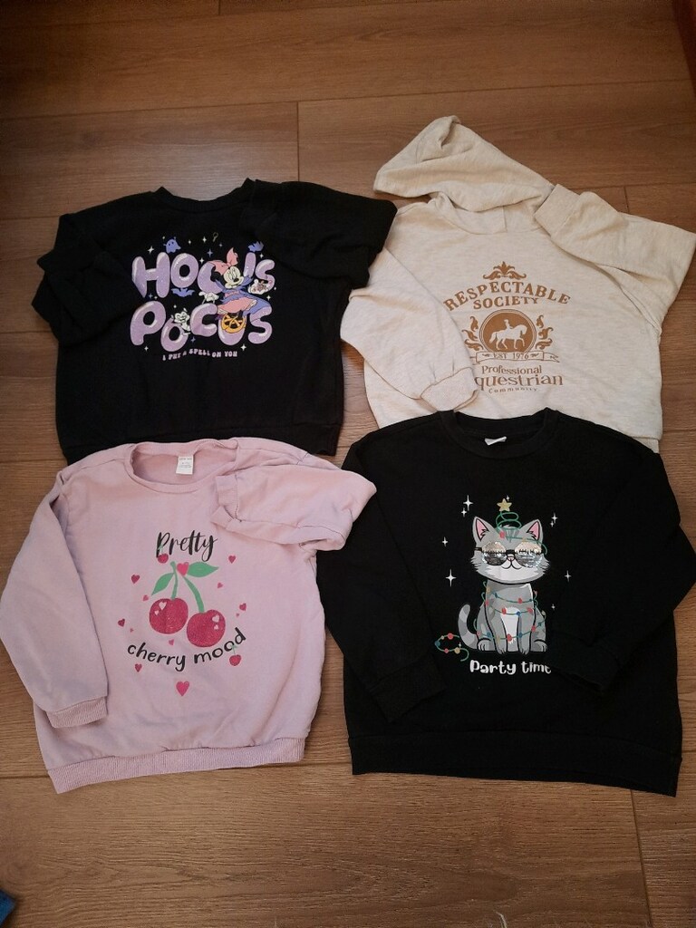 sweatshirtler 5,6 yaşa olurkiz cocuk 4 adet - 8