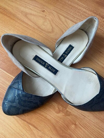 Vogue Blue Deri Babet