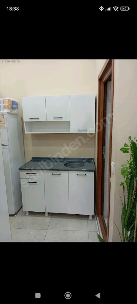 120 cm mutfak dolabı ve paslanmaz çelik evyeli tezgah - 3