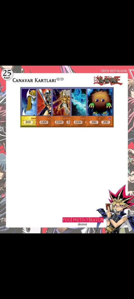 Yugi Muto/Firavun Anime Hal Destesi 43 Yugioh Kart Yu-Gi-Oh! - 3