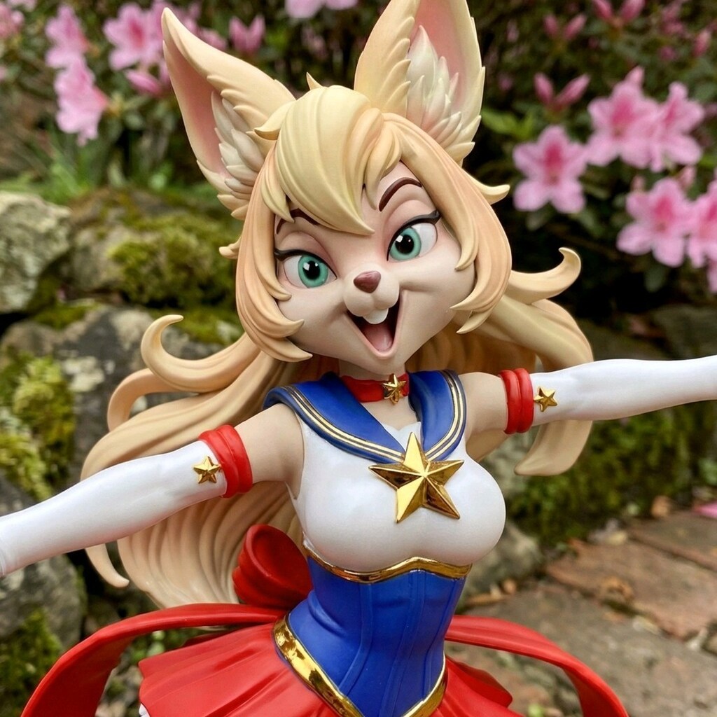 Lola Bunny 3D printer PLA figür, - 3