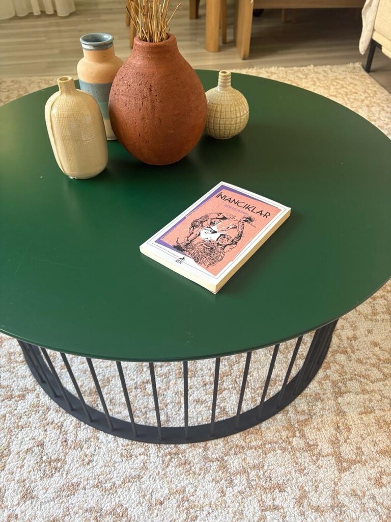 Enza Home Mesfh Mdf döküm ayaklı orta sehpa.. - 5