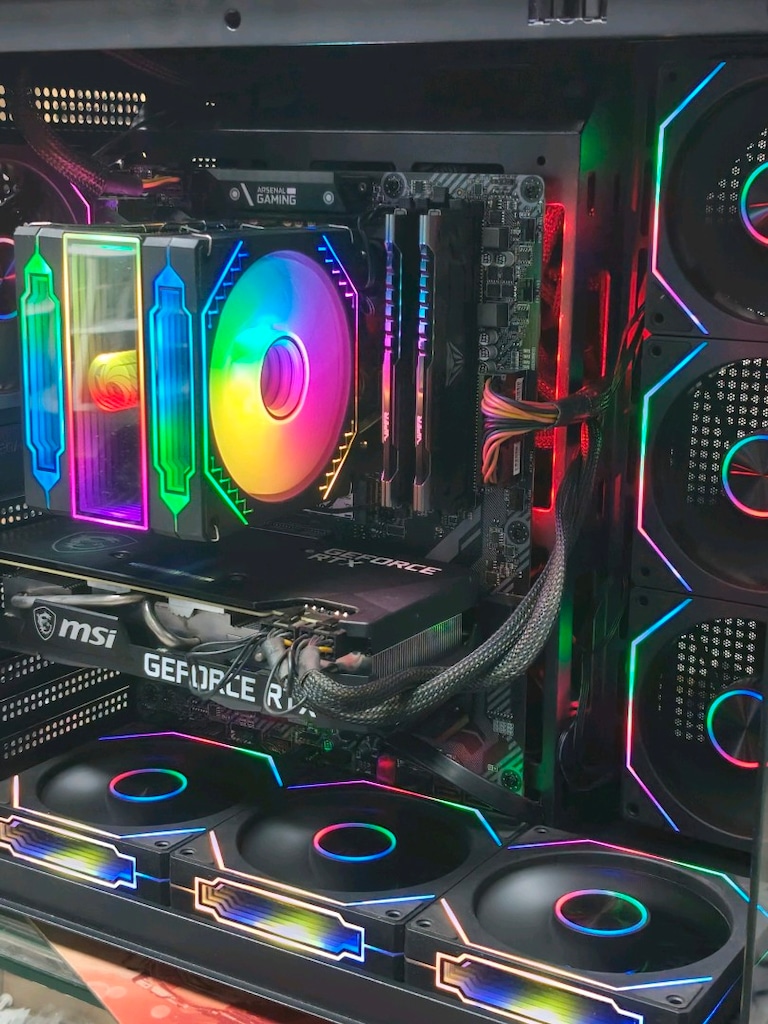 RTX 3070 RYZEN7 5700X 16GB RAM 1TBM2SSD 750W AKVARYUM KASA - 5