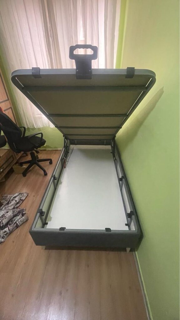 Tek kişilik baza başlık pedli ortopedik yatak - 5