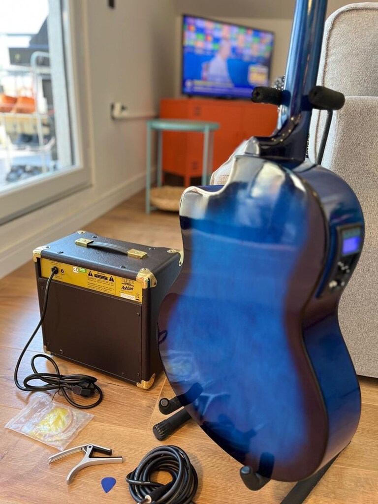 FULL SET MIDEX RG-560BL ELEKTRO AKUSTİK GİTAR + ASHTON AEA10AMP - 9