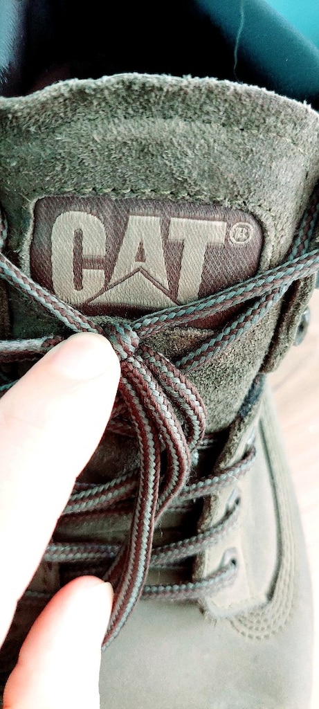 Orijinal CAT (Caterpillar) Haki / Yeşil Süet Deri Bot - 4