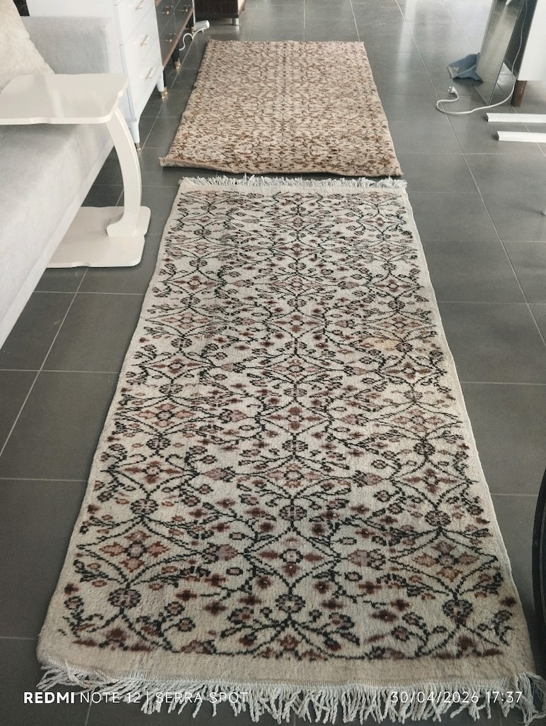 iki adet el dokuma halı - 2