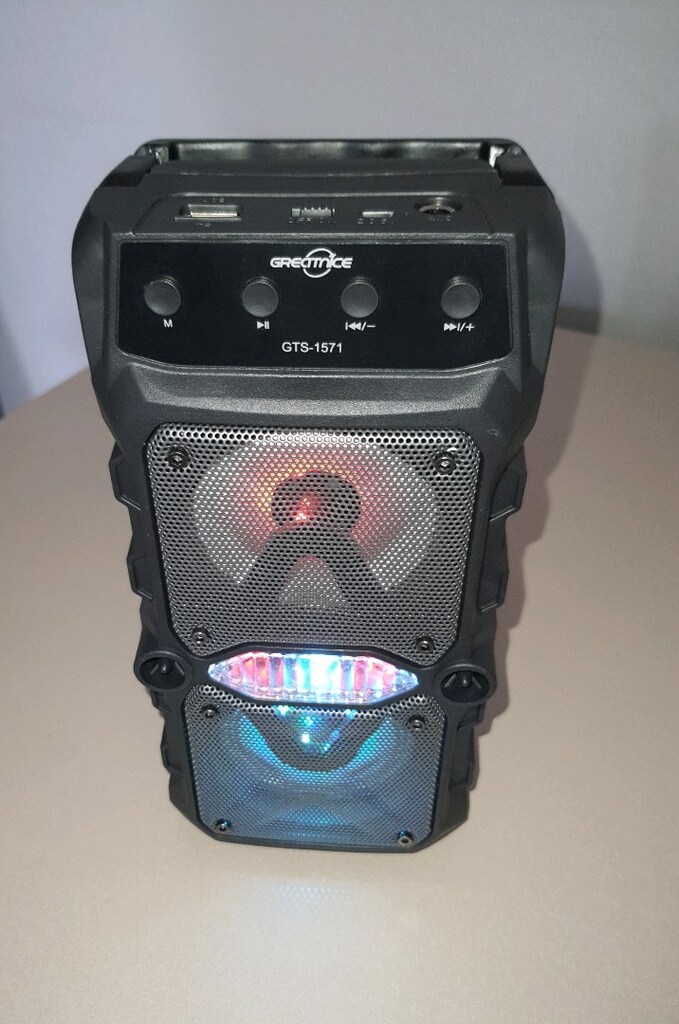 Bluetooth hoparlör mikrofonlu rgb ışıklı şarjlı ses bombası,extra bass - 16