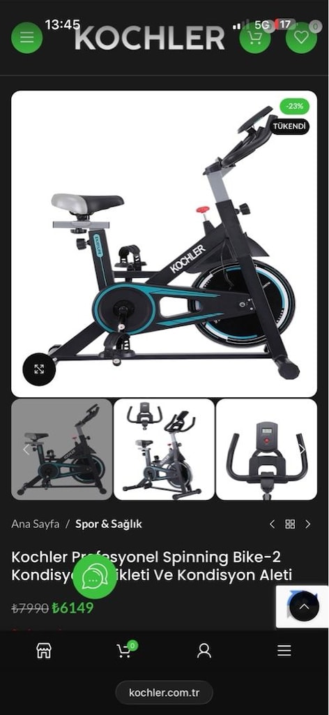 Kochler Profesyonel Spinning Bike-2 Kondisyon Bisikleti Ve Kondisyon A