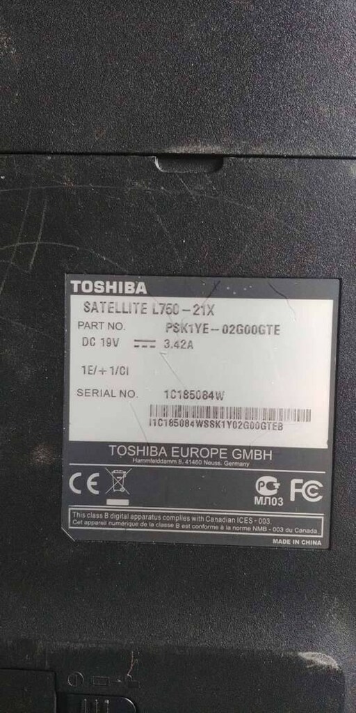 Toshiba Satalite L750-21X Notebook Parçaları - 8