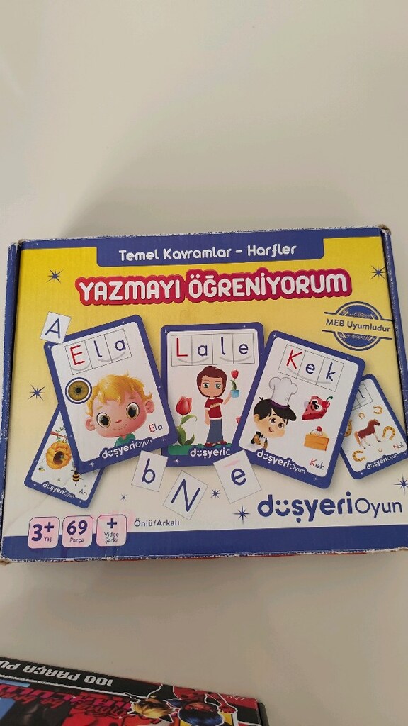 2 kutu yapboz 1 kutu yazmayı öğreniyorum kutusu - 6