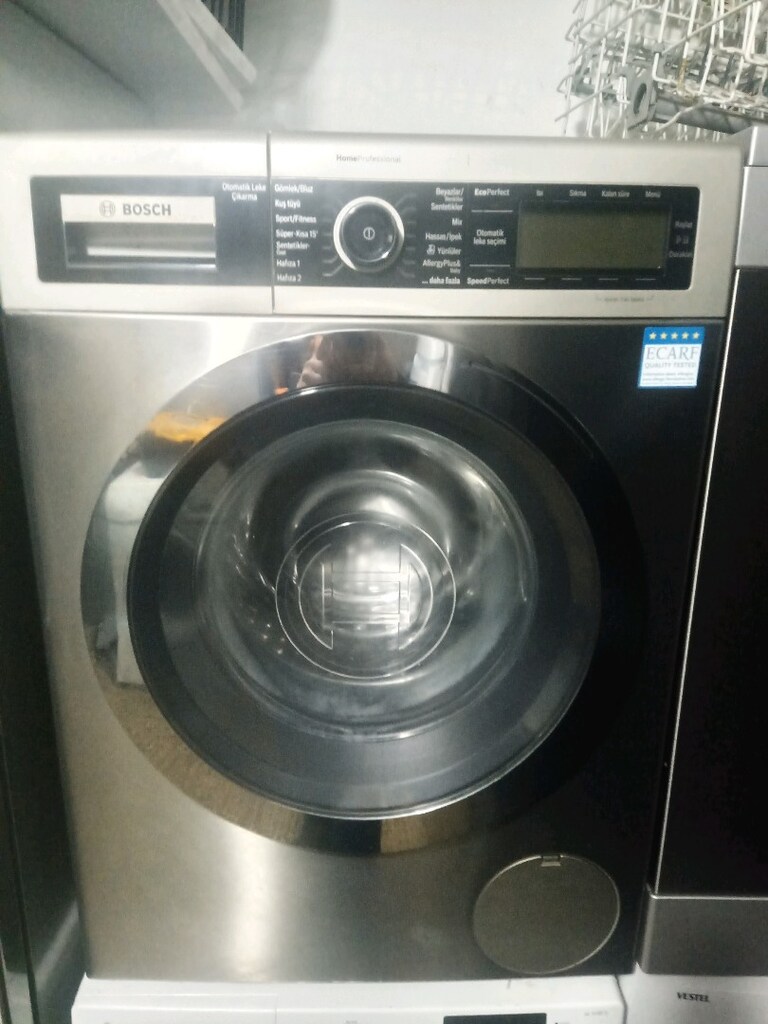 Bosch Gri İnox A+++ 9 kg 1400 devir - 2
