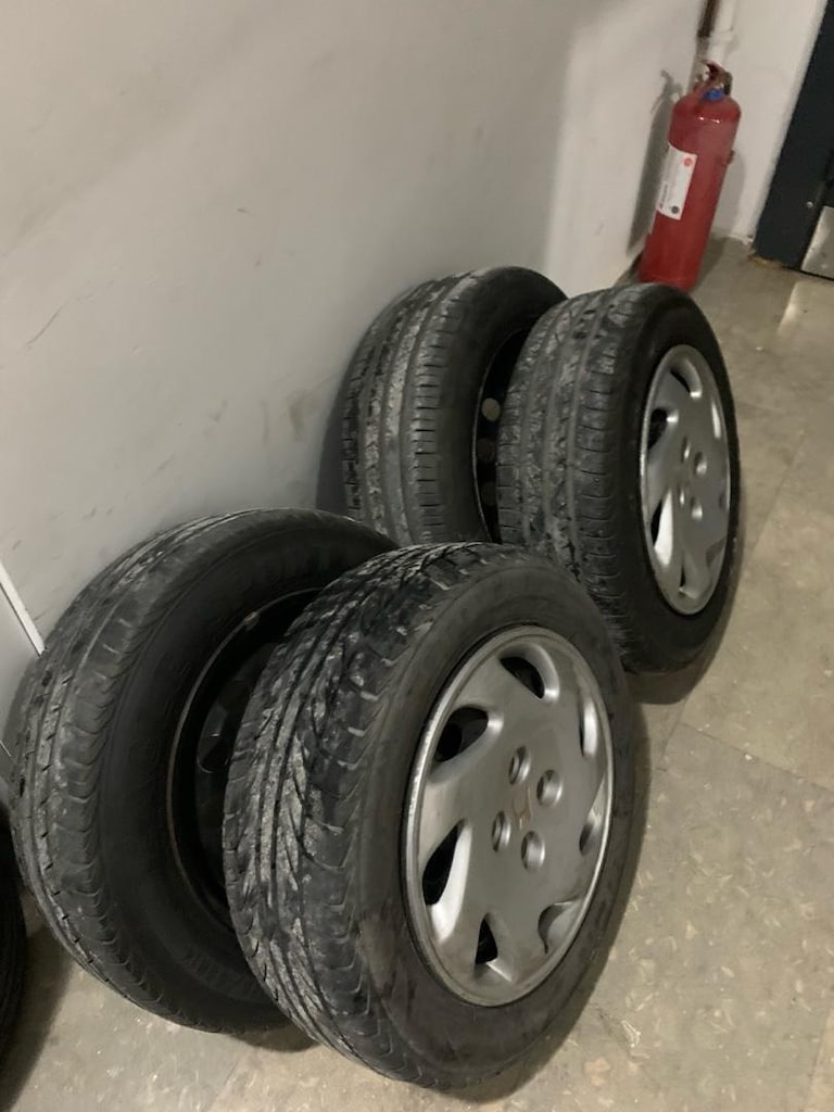 14 4x100 Honda Hundai teneke jant lastik - 6