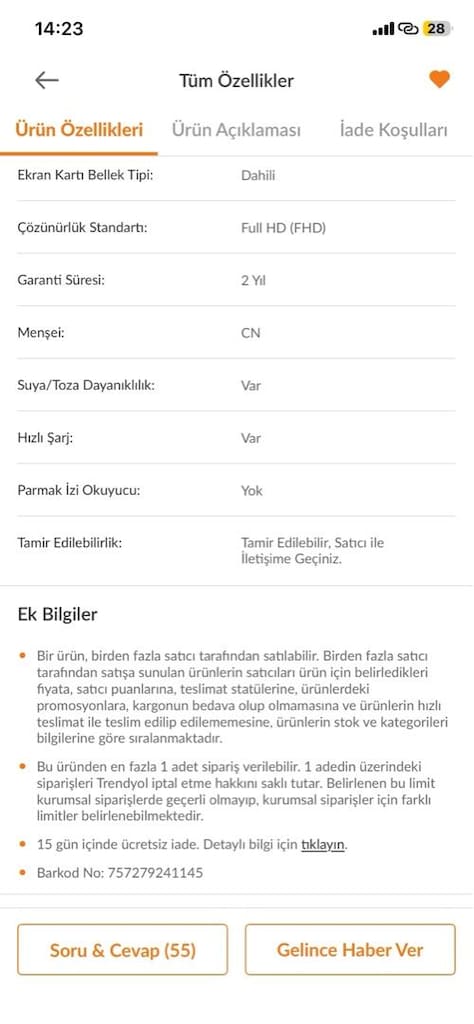 Garantisi olan Dell Pro 15 Core3-100U 16GB RAM - 3