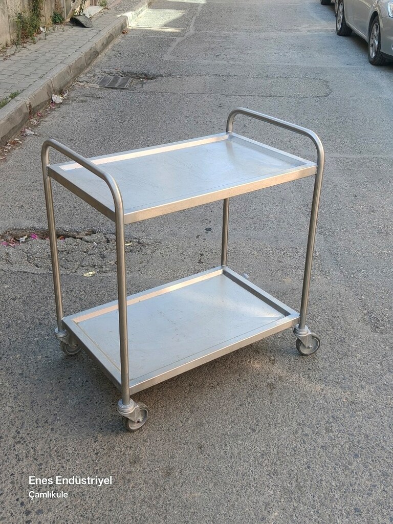 krom servis arabası - 2