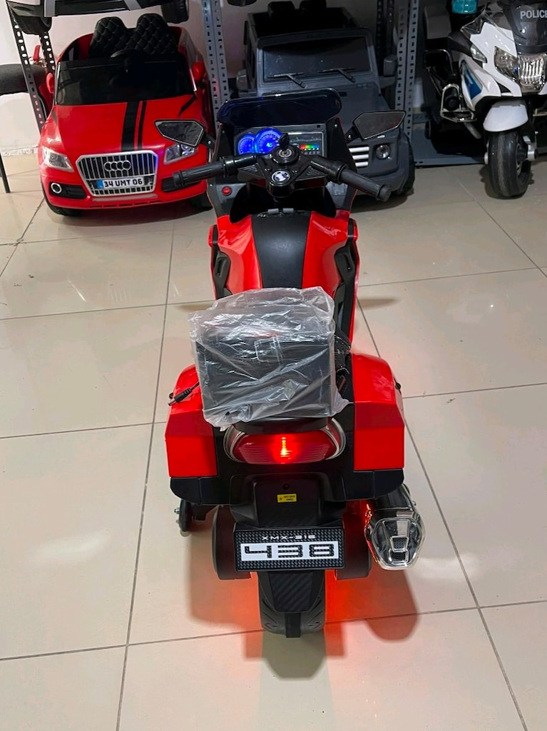 (AnkaCar çocuk oto galeri)2 MOTOR 12+12 LED MOTOR BİSİKLET AKÜLÜ ARABA - 3