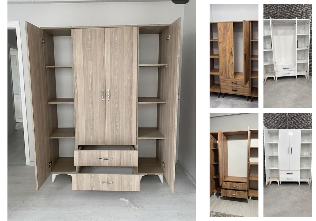 4 kapaklı elbise dolabı grgrczvubz - 5